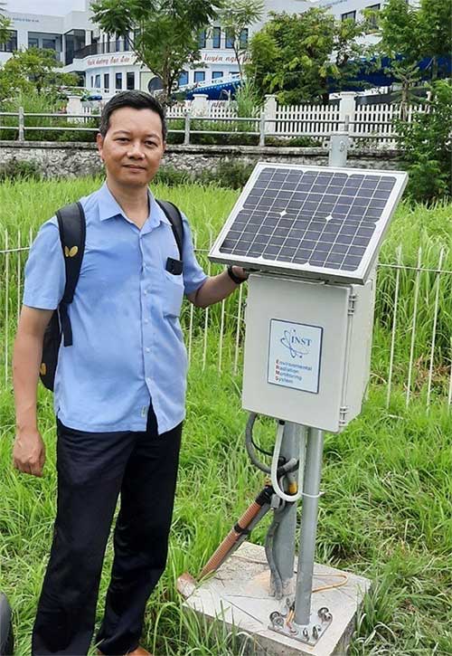 Hệ thống VinaERMS-INST lắp đặt tại trạm khí tượng Mai Pha, Lạng Sơn tháng 7/2022.