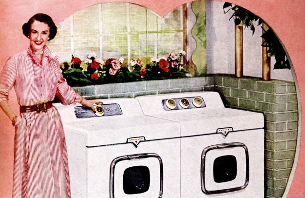Máy giặt tiết kiệm rất nhiều thời gian cho phụ nữ.