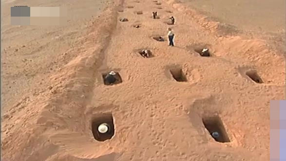 Các ngôi mộ cổ được tìm thấy trong nghĩa trang Dương Hải
