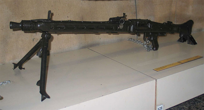Súng máy MG42 của phát xít Đức trong Thế chiến 2.