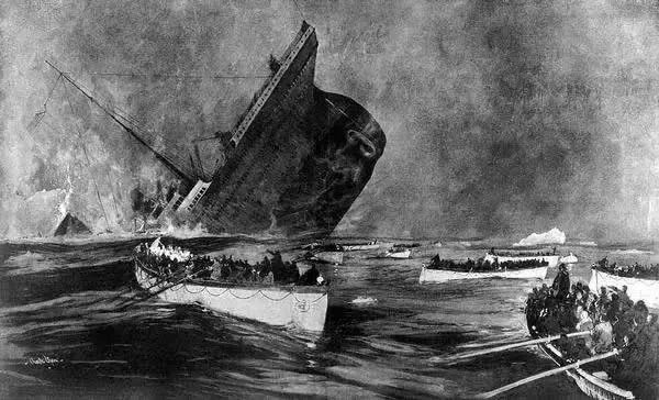 Khoảnh khắc khi Titanic chìm xuống biển