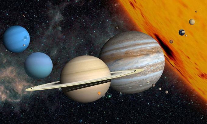 Nhiều hành tinh trong vũ trụ có dạng hình cầu.