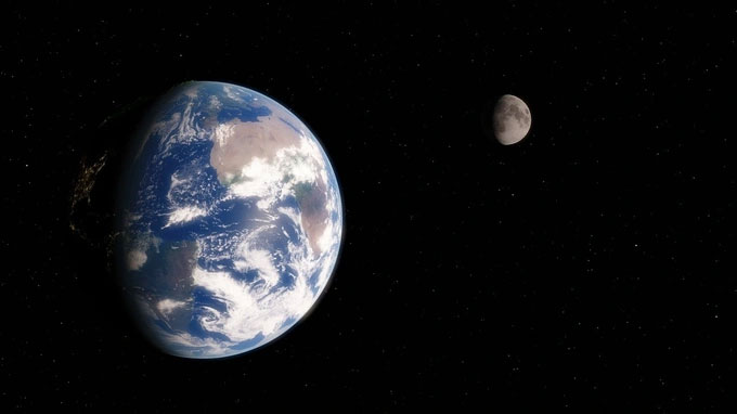 Trong quá khứ, Mặt trăng từng ở gần Trái đất hơn, khiến Trái đất chỉ mất 19 tiếng để quay 1 vòng.