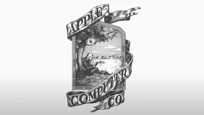  Logo đầu tiên của Apple. 