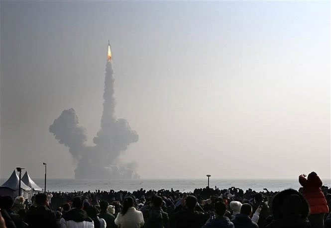 Tên lửa Gravity-1 mang theo 3 vệ tinh viễn thám rời bệ phóng