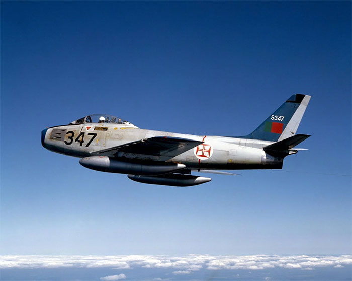  Một chiếc F-86F của Không quân Bồ Đào Nha. 