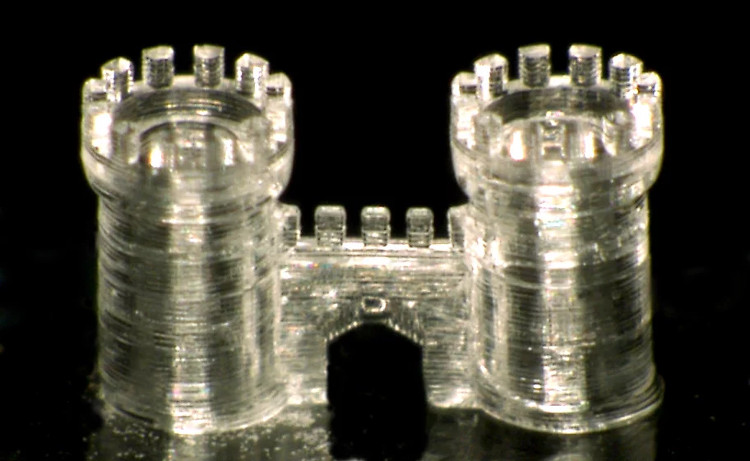 Đồ vật được in 3D từ vật liệu thủy tinh.