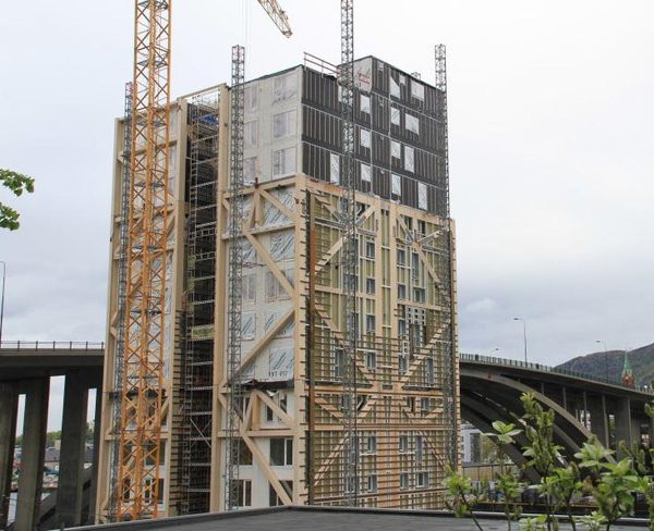 Tòa nhà gỗ 14 tầng tại Norway.