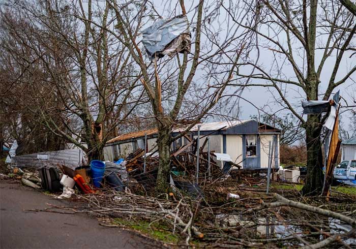  Bão Ida gây thiệt hại lớn ở quận Lafourche, bang Louisiana. 