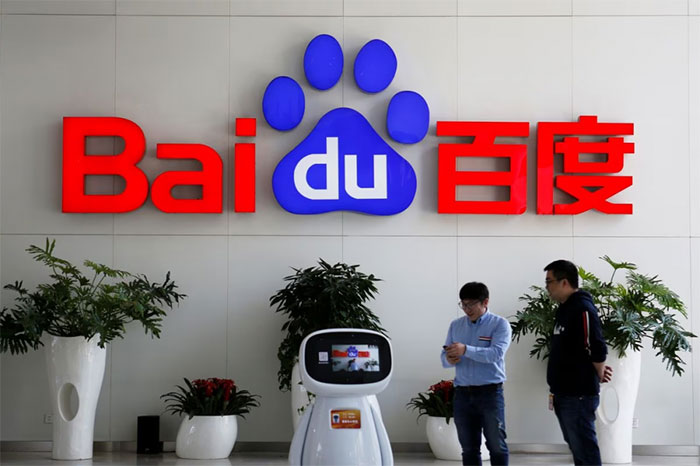  Robot AI của Baidu tại trụ sở chính ở Bắc Kinh, Trung Quốc. 