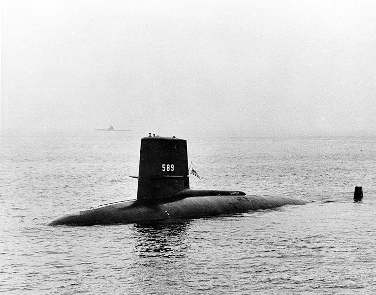 Tàu ngầm SSN-589 trong một nhiệm vụ trên biển trước khi biến mất