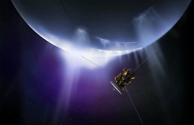 Luồng vật chất mà tàu Cassini nhiều lần bị phun trúng