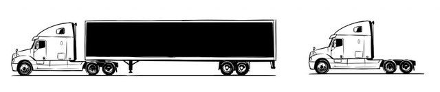 Mũi xe nhô ra và chiều dài cơ sở dài hơn mang lại cabin rộng rãi cho người lái xe tải thường.
